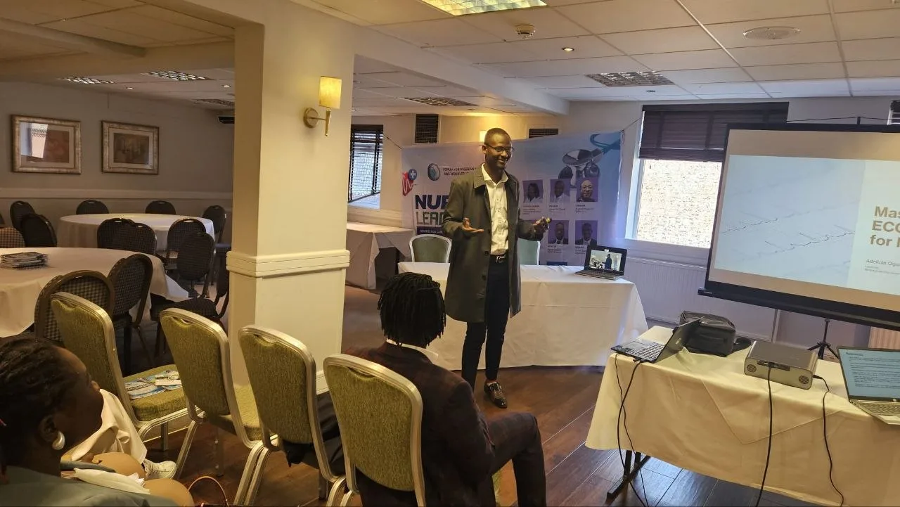 A speaker leading an ECG masterclass session
